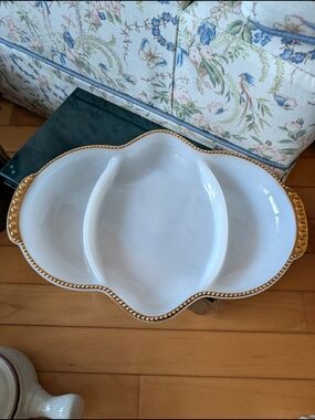 Vtg Fire King Milk Glass Dish